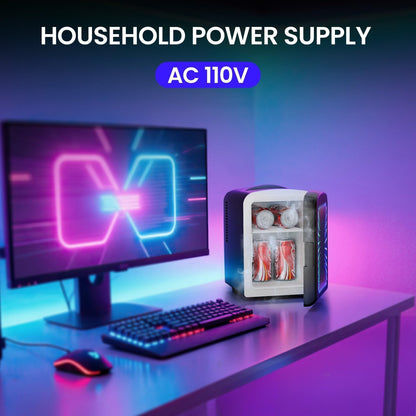 Mini refrigerador compacto con luz para juegos F3404L 