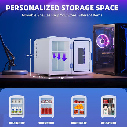 Mini refrigerador compacto con luz para juegos F3404L 