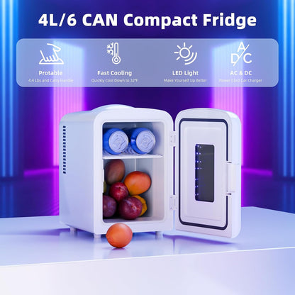 Mini refrigerador compacto con luz para juegos F3404L 
