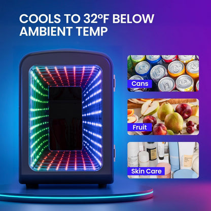 Mini refrigerador compacto con luz para juegos F3404L 