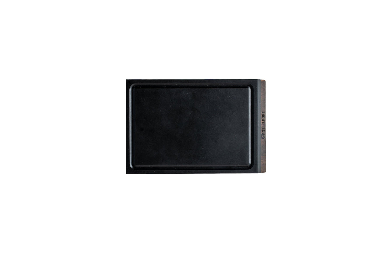 Cutting board STEELPORT Knife Co. SteelCore 2-in-1 walnut, 9x6, black surface with walnut edge on Tampa Home & Garden Store