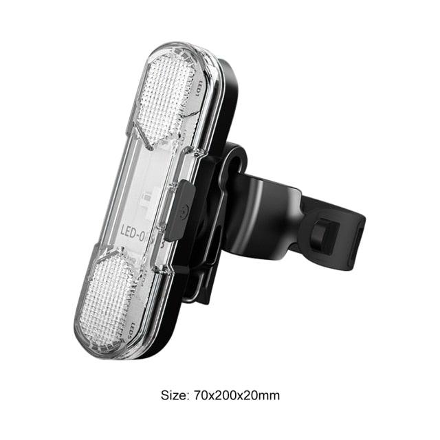 Stevvex Front and Rear Bike Light ST90SP5555AET with clear housing and clip on Tampa Home & Garden Store