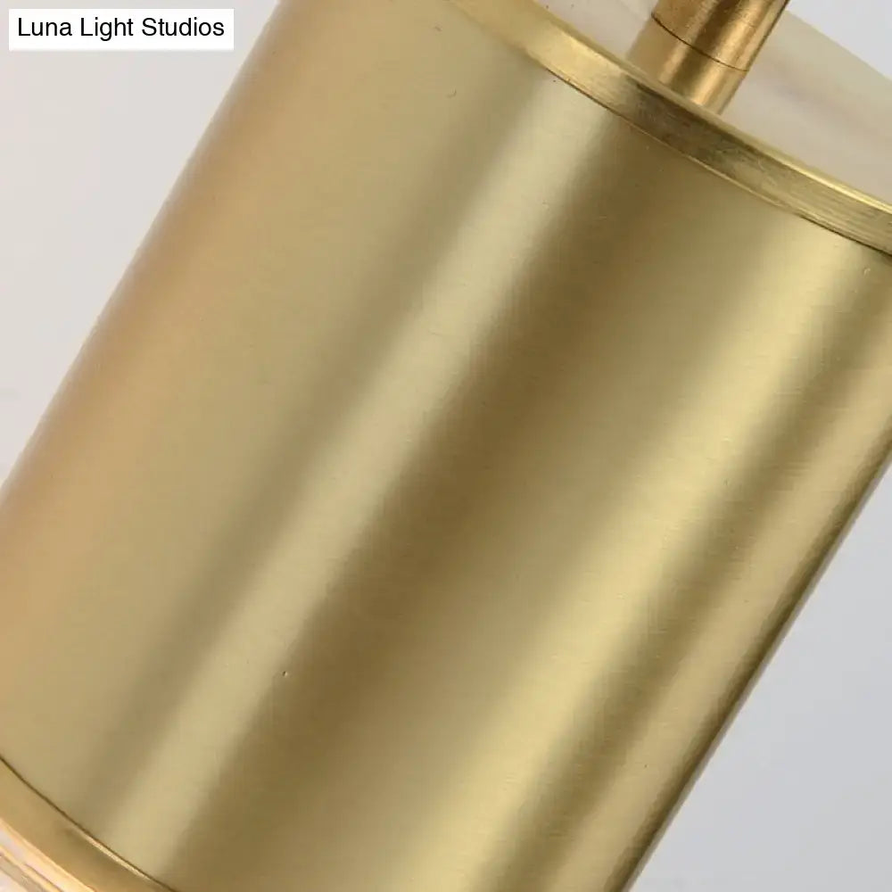Brass glass wall sconce curved arm design with brushed gold finish by Decorbites on Tampa Home & Garden Store