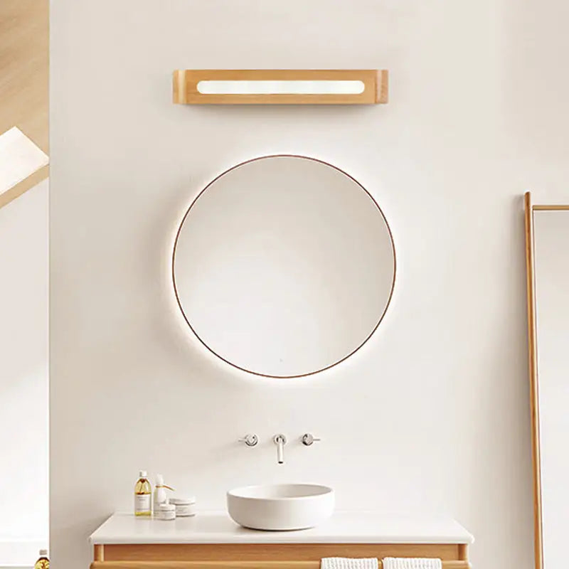 Minimalist bamboo LED wall sconce by Decorbites for Nordic bedroom lighting on Tampa Home & Garden Store
