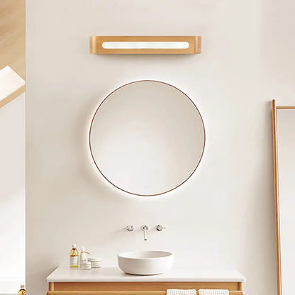 Minimalist bamboo LED wall sconce by Decorbites for Nordic bedroom lighting on Tampa Home & Garden Store