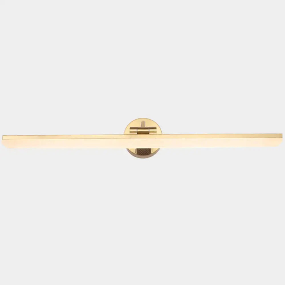 Decorbites gold brass swing-arm vanity light for bathroom with round wall mount on Tampa Home & Garden Store