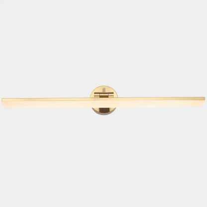 Decorbites gold brass swing-arm vanity light for bathroom with round wall mount on Tampa Home & Garden Store