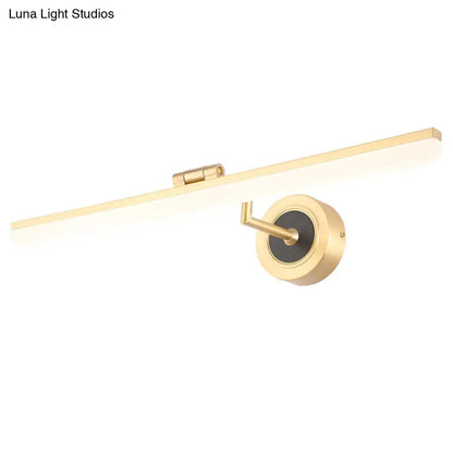 Minimalist black & brass swing-arm vanity light, wall mounted for bathroom, Decorbites on Tampa Home & Garden Store