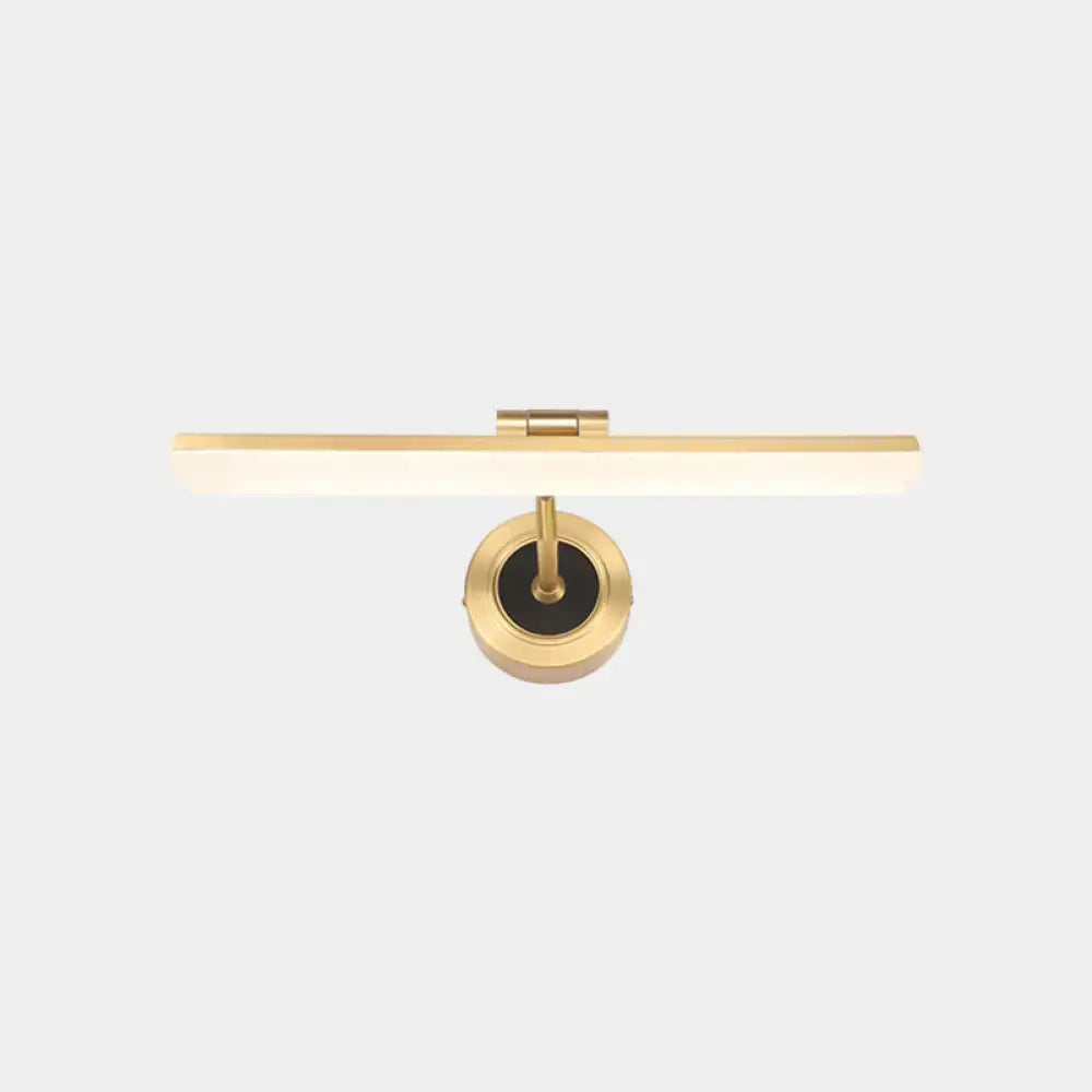 Vanity light minimalist black and brass swing-arm, wall-mounted bathroom fixture by Decorbites on Tampa Home & Garden Store