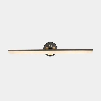 Minimalist black & brass swing-arm vanity light, wall mounted by Decorbites on Tampa Home & Garden Store