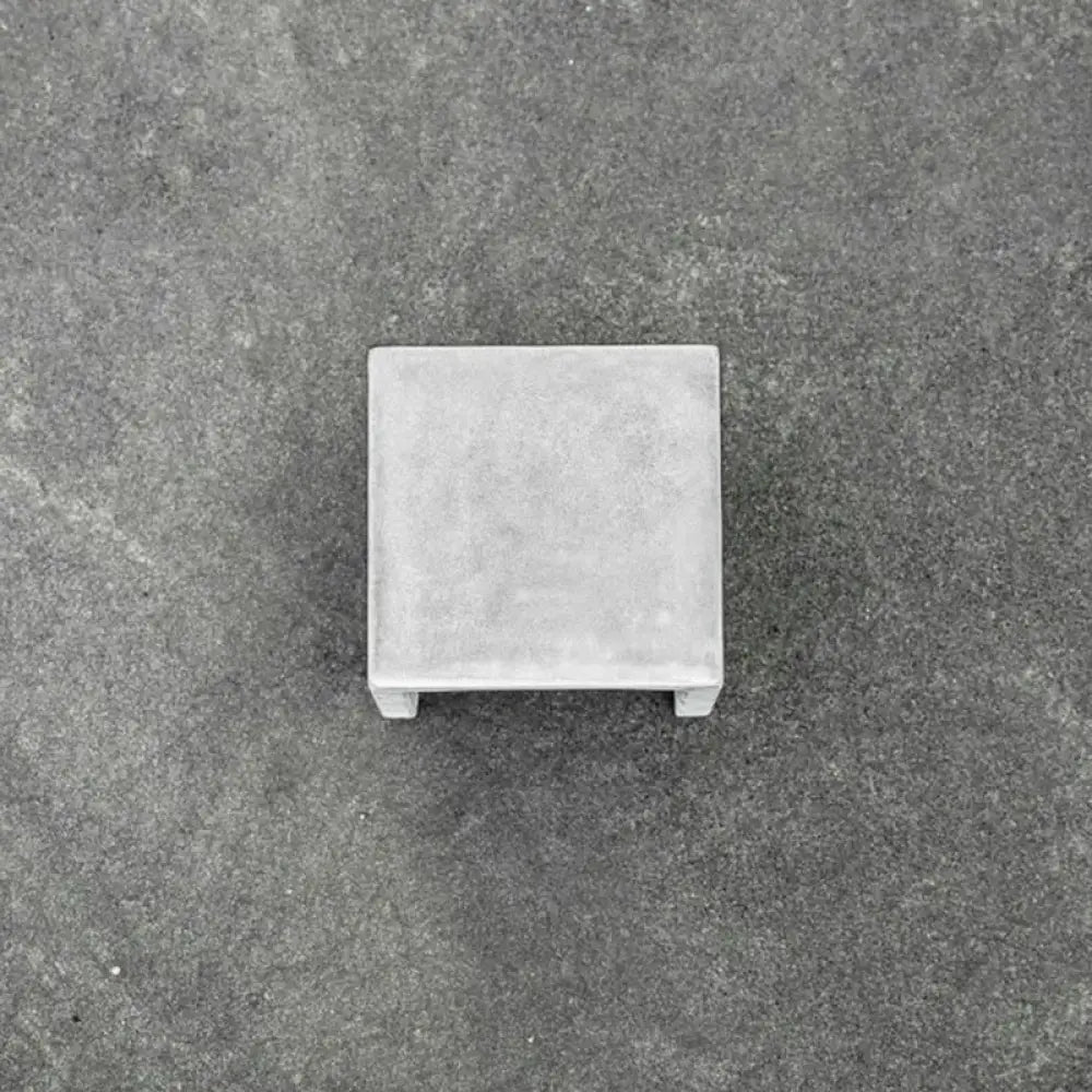 Grey Cement Square Wall Lamp by Decorbites, square concrete wall sconce with gray finish on Tampa Home & Garden Store