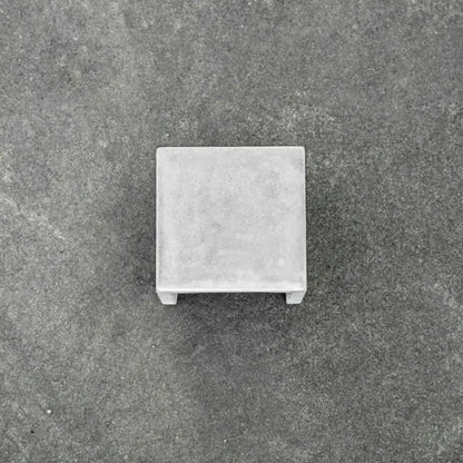 Grey Cement Square Wall Lamp by Decorbites, square concrete wall sconce with gray finish on Tampa Home & Garden Store