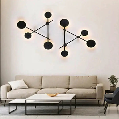 Minimalist Black Geometric Wall Light Fixture