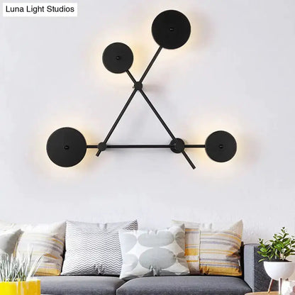 Minimalist Black Geometric Wall Light Fixture