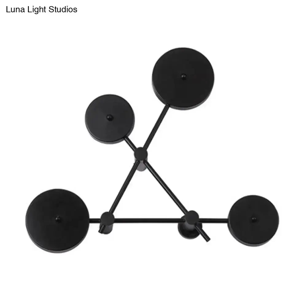 Minimalist Black Geometric Wall Light Fixture