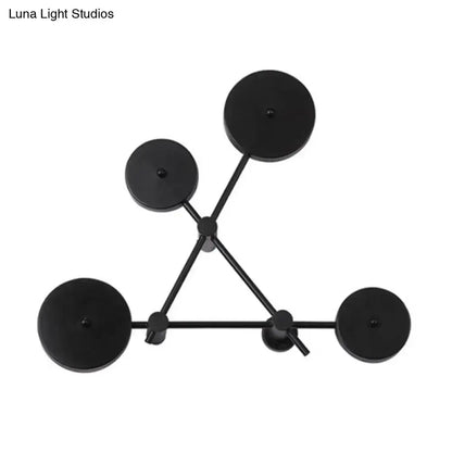 Minimalist Black Geometric Wall Light Fixture