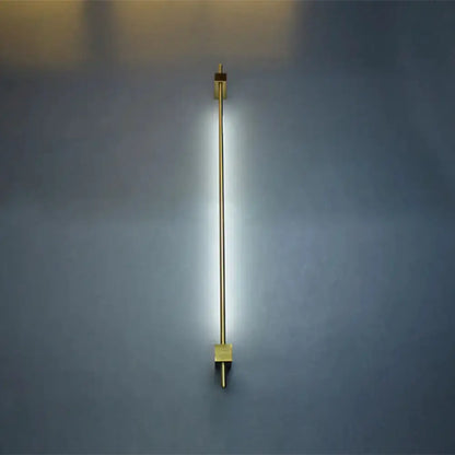 Minimalist Black and Gold Feather Wing Wall Lamp