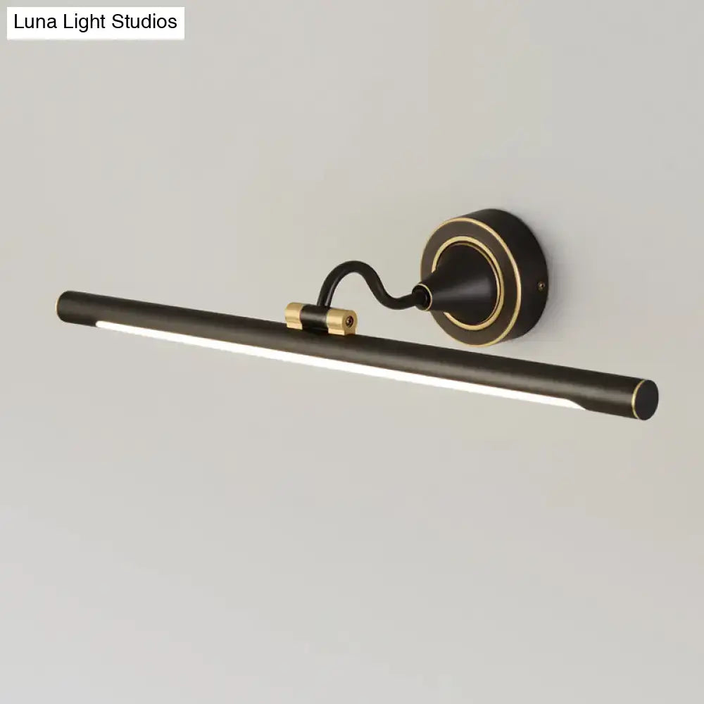 Black Gold Adjustable Sconce by Decorbites with matte black bar and brass accents on Tampa Home & Garden Store