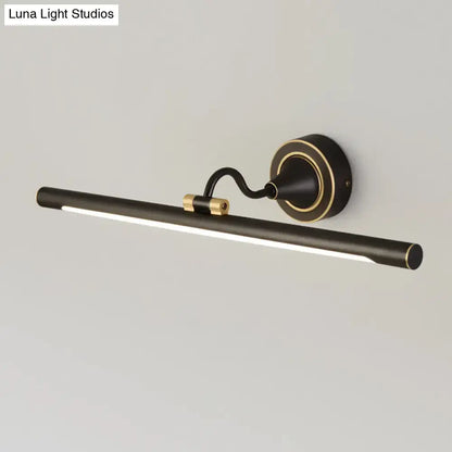 Black Gold Adjustable Sconce by Decorbites with matte black bar and brass accents on Tampa Home & Garden Store