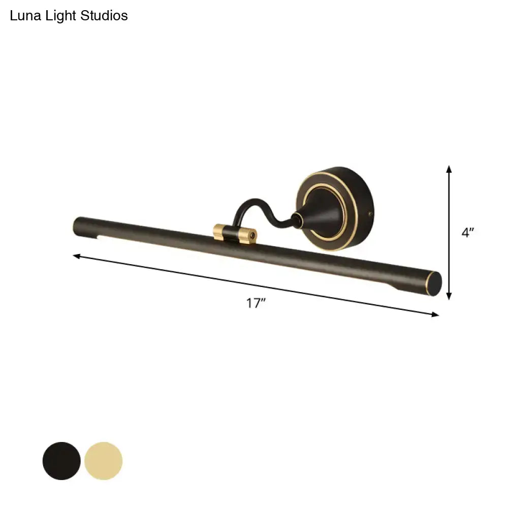Black Gold Adjustable Sconce - Decorbites black metal with brass accents, wall-mount on Tampa Home & Garden Store