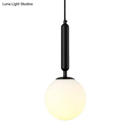 Black Gold Glass Globe Wall Sconce by Decorbites with black metal stem and frosted globe on Tampa Home & Garden Store