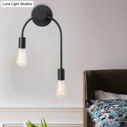 Minimalist Black and Gold Wall Lamp Sconce