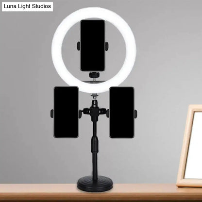 Minimalist Black LED Mirror Lamp Phone Holders