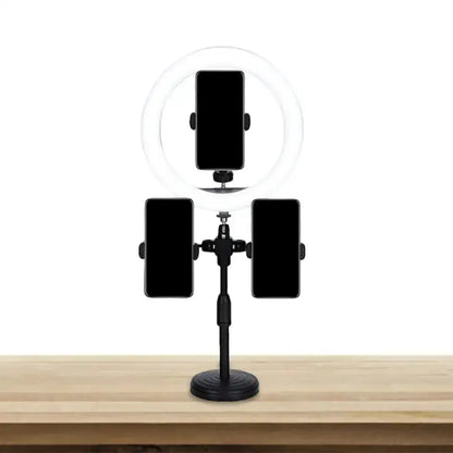 Minimalist Black LED Mirror Lamp Phone Holders