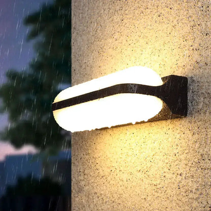 Minimalist Black LED Wall Sconce Capsule