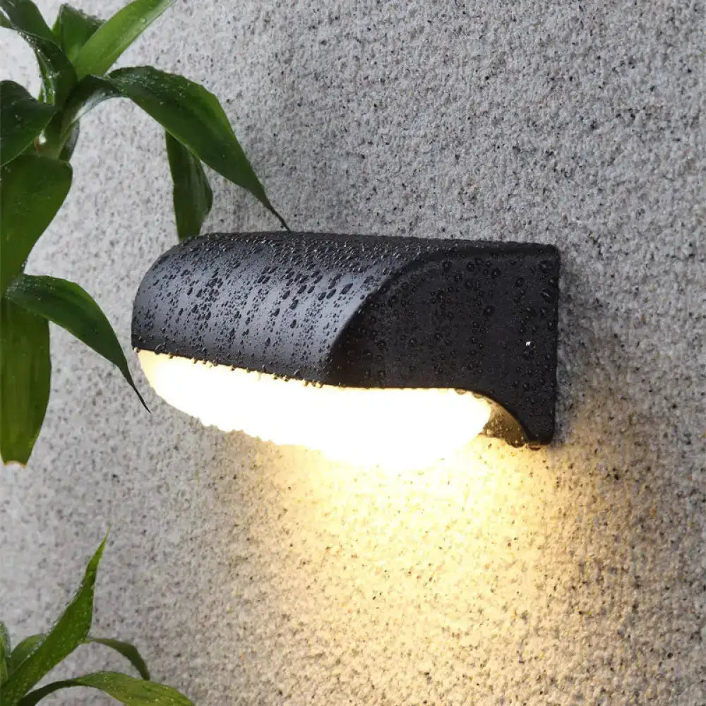 Minimalist Black LED Wall Sconce Capsule