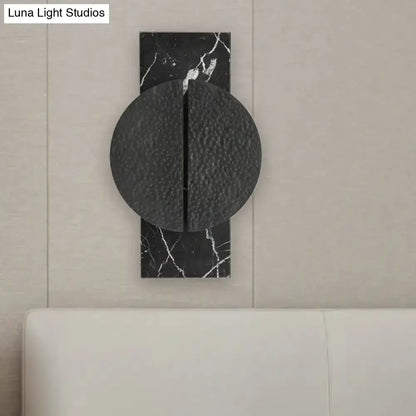 Minimalist Black Marble Wall Lamp LED Sconce