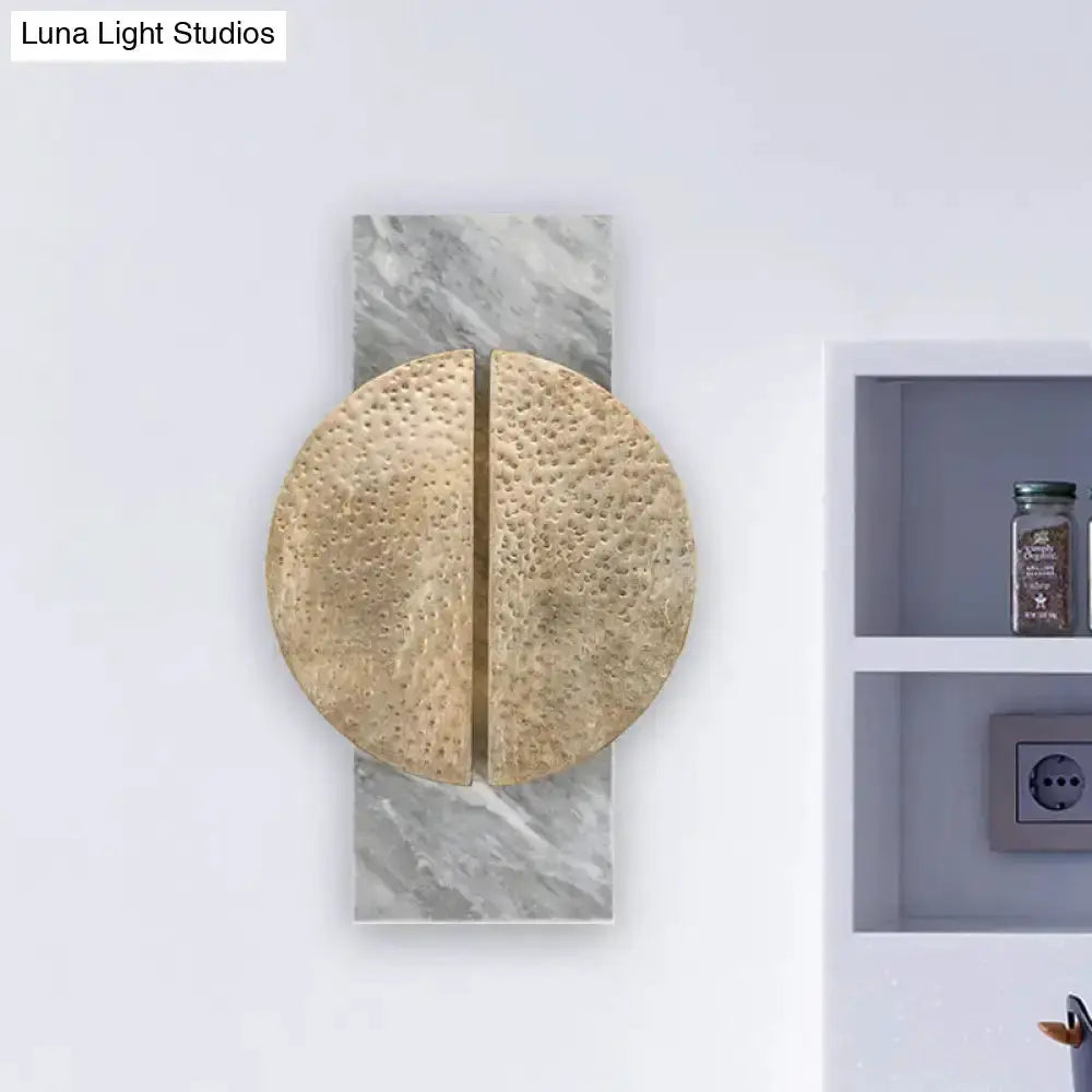 Minimalist Black Marble Wall Lamp LED Sconce