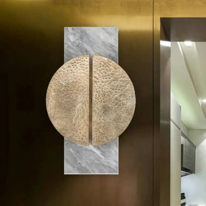Minimalist Black Marble Wall Lamp LED Sconce