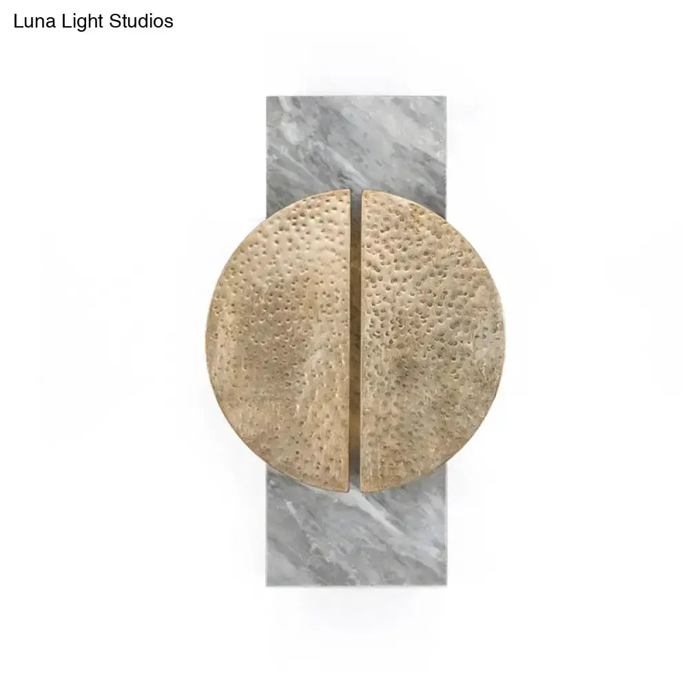 Minimalist Black Marble Wall Lamp LED Sconce
