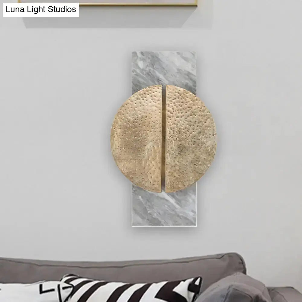 Minimalist Black Marble Wall Lamp LED Sconce