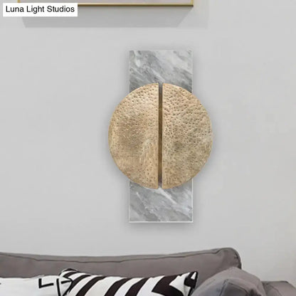 Minimalist Black Marble Wall Lamp LED Sconce
