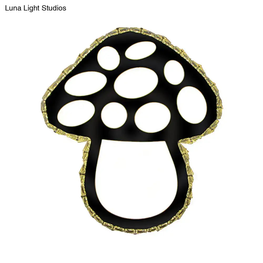 Black mushroom dual-tone wall sconce with gold trim on Tampa Home & Garden Store