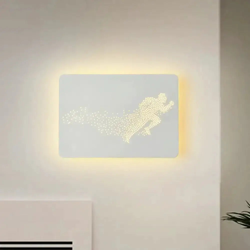 Minimalist Black Led Wall Lamp for Bedroom