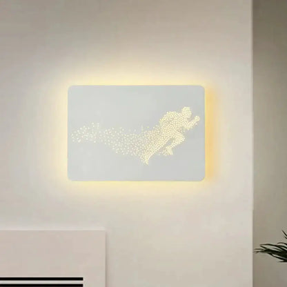 Minimalist Black Led Wall Lamp for Bedroom