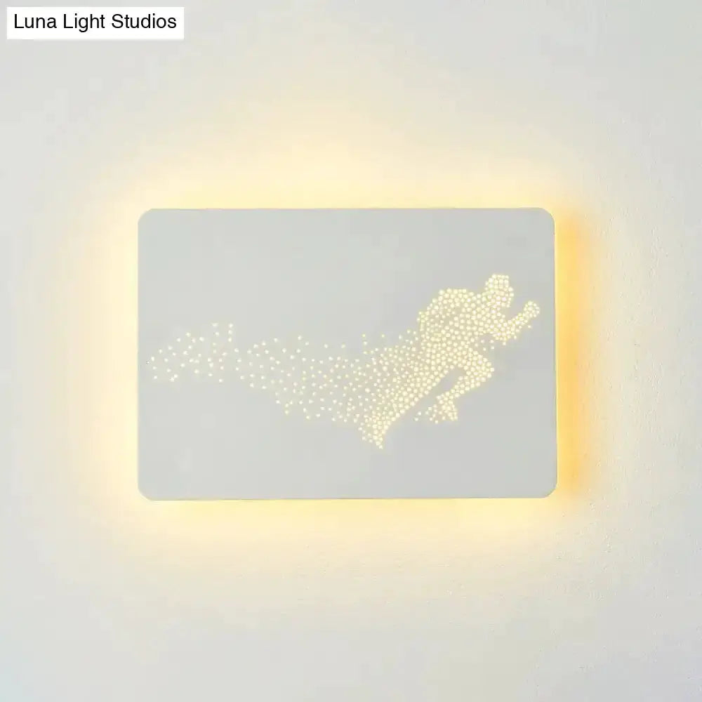 Minimalist Black Led Wall Lamp for Bedroom