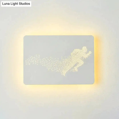 Minimalist Black Led Wall Lamp for Bedroom