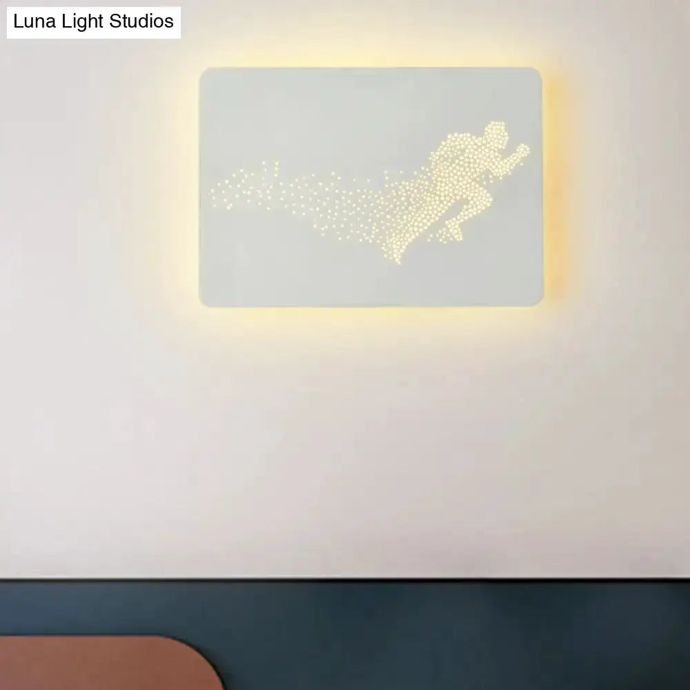 Minimalist Black Led Wall Lamp for Bedroom
