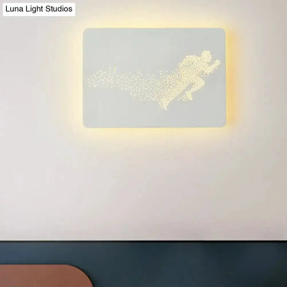 Minimalist Black Led Wall Lamp for Bedroom