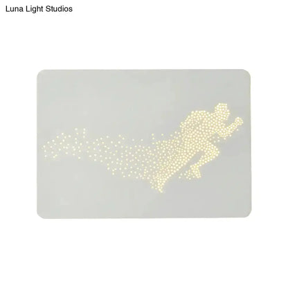 Minimalist Black Led Wall Lamp for Bedroom