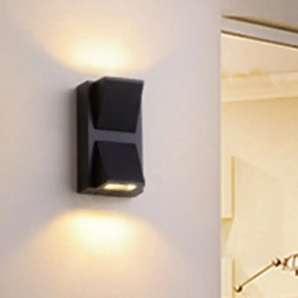 Decorbites black triangle wall lamp wall sconce with upward and downward light on Tampa Home & Garden Store