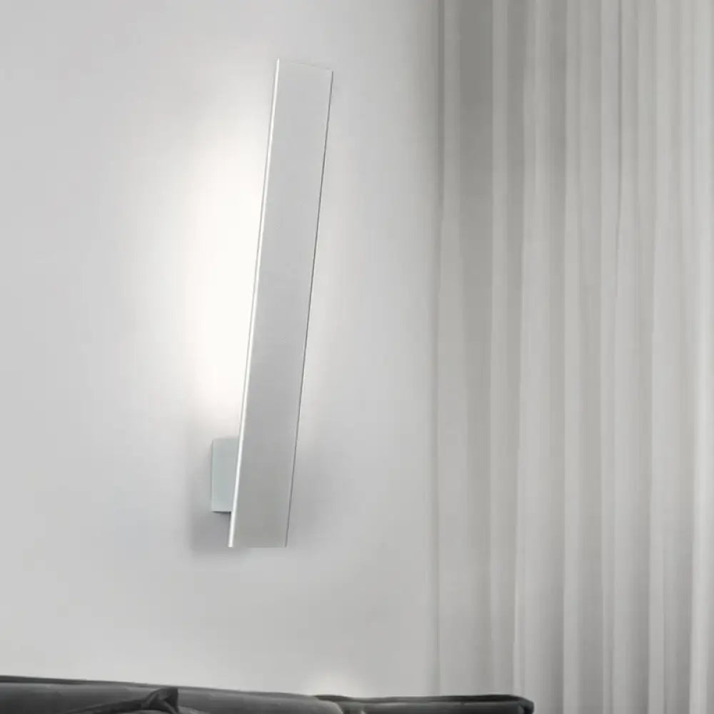 White aluminum wall sconce, wall-mounted LED light by Decorbites on Tampa Home & Garden Store