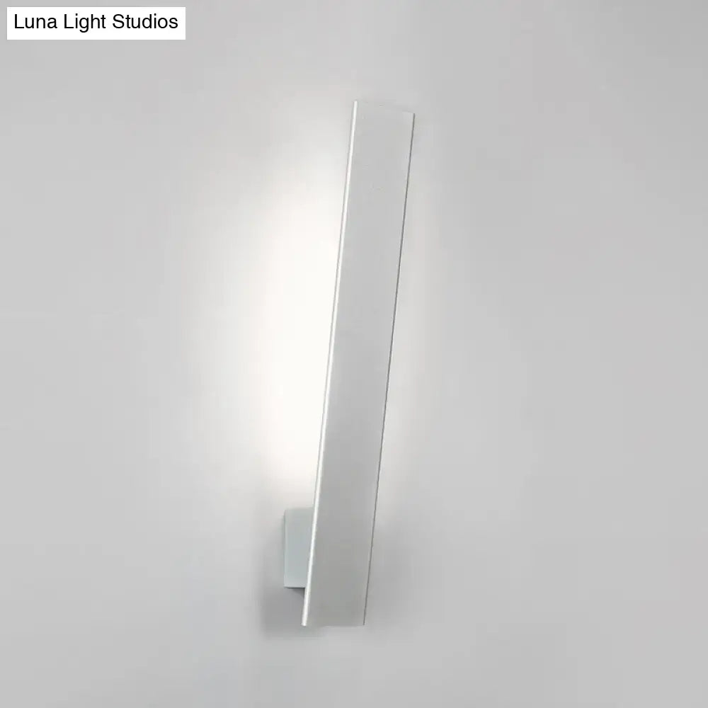 White aluminum wall sconce by Decorbites, vertical slim LED bar, modern lighting on Tampa Home & Garden Store