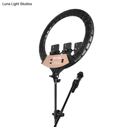 Black LED phone holder ring light on adjustable stand on Tampa Home & Garden Store