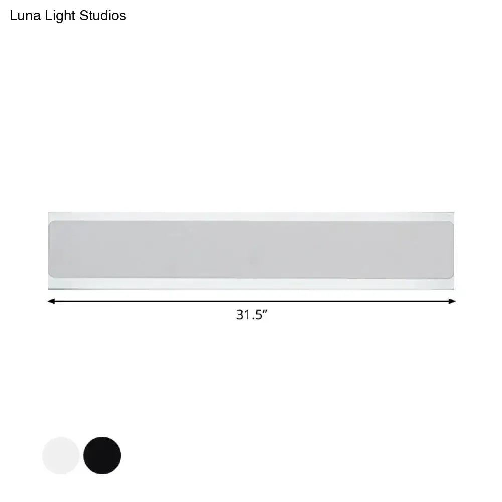 Minimalist Black and White LED Wall Lamp Sconce