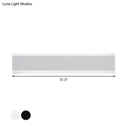 Minimalist Black and White LED Wall Lamp Sconce